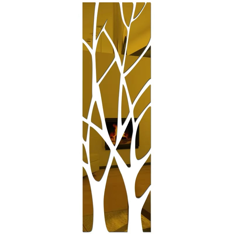 Tree Silhouette Acrylic Mirror Wall Decals