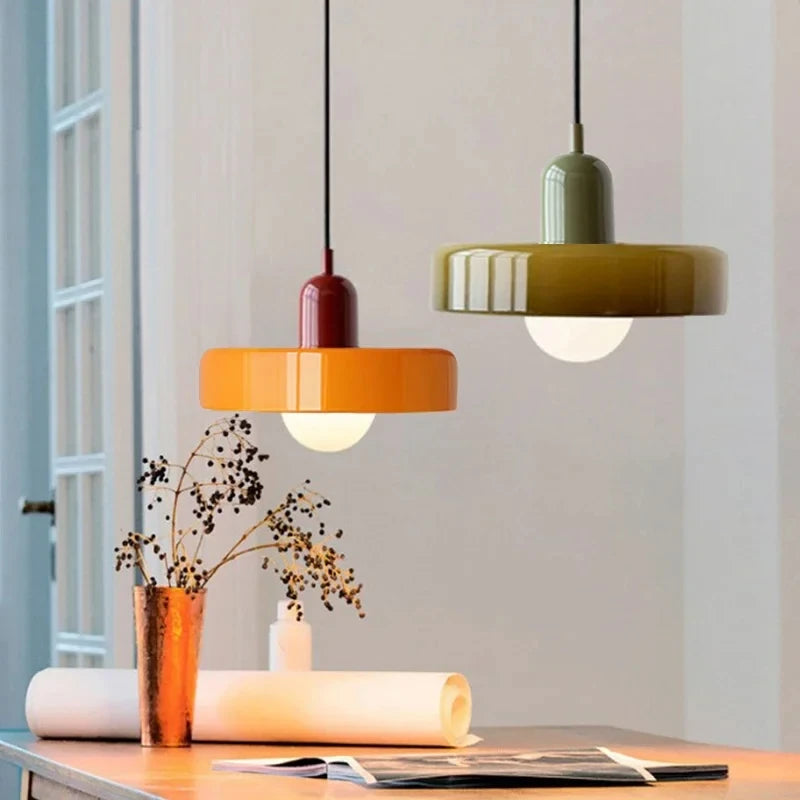 Bauhaus Glass Pendant | Nordic Retro Ceiling Light