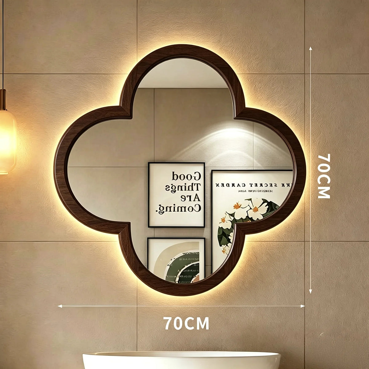 Ripple LED Wall Mirror | Wavy Asymmetric Backlit Mirror