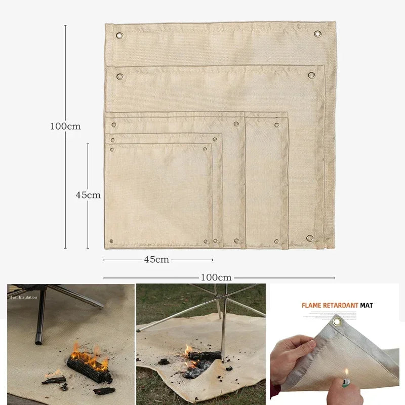 Ember Shield Fire Mat | Fireproof BBQ & Campfire Blanket