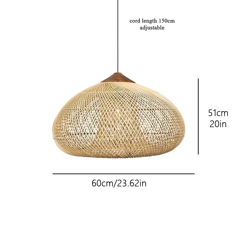 Nest Rattan Pendant Light | Handwoven Wicker Lamp Shade