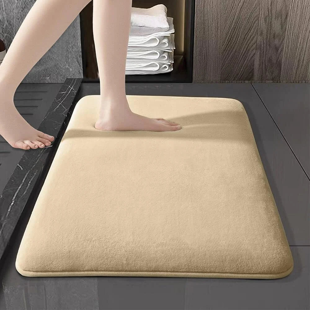 QuickDry Coral Bath Mat | Super Absorbent Non-Slip Mat