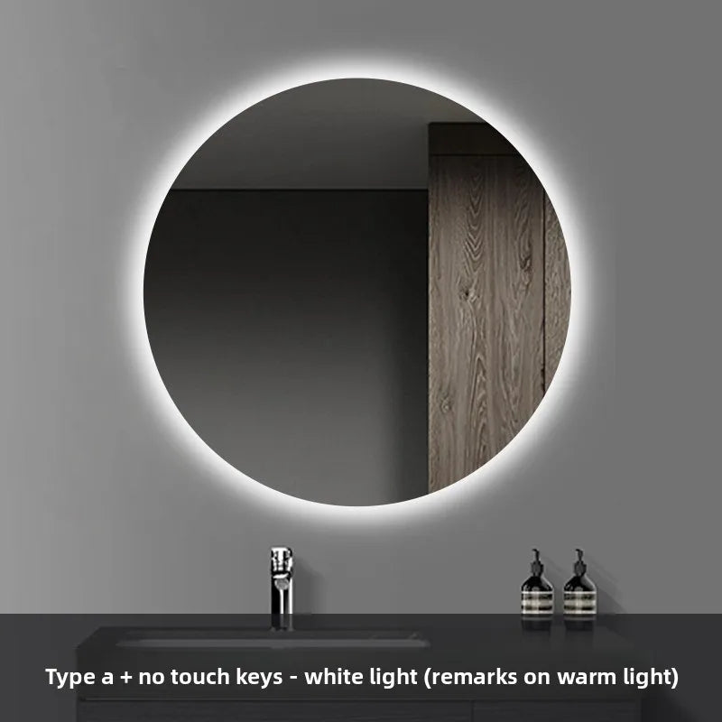 HaloGlow Round LED Bathroom Mirror | Anti-Fog Touch Vanity Mirror