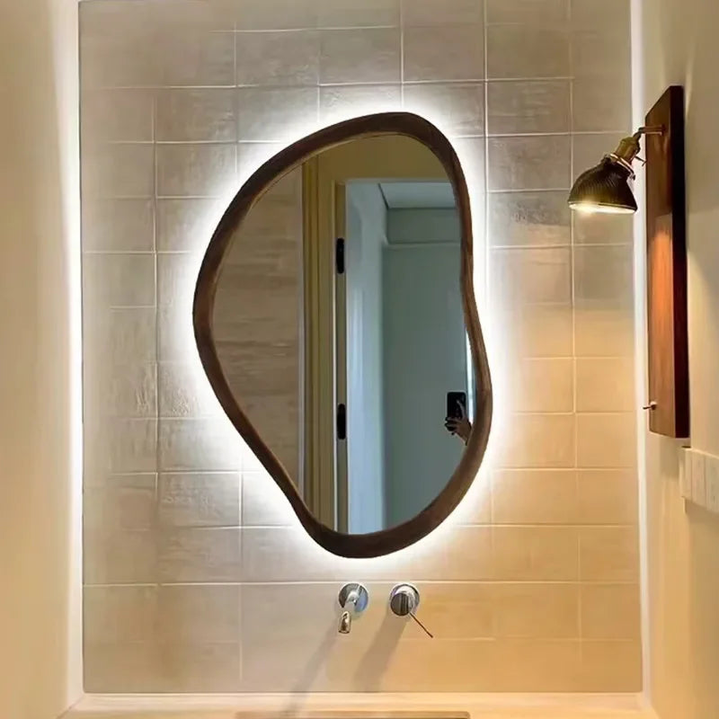 Ripple LED Wall Mirror | Wavy Asymmetric Backlit Mirror