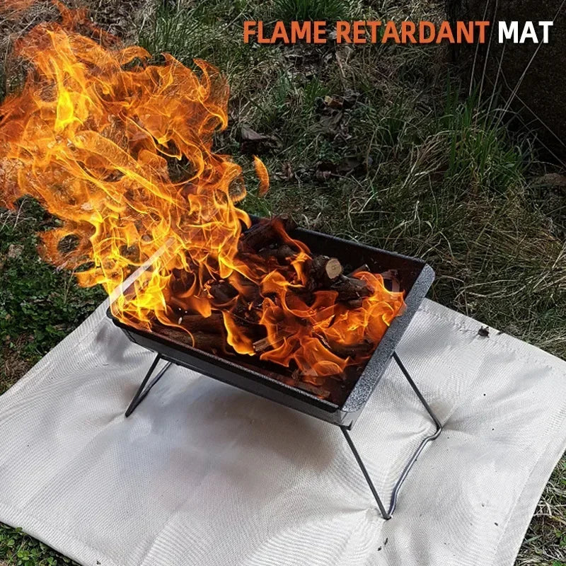 Ember Shield Fire Mat | Fireproof BBQ & Campfire Blanket