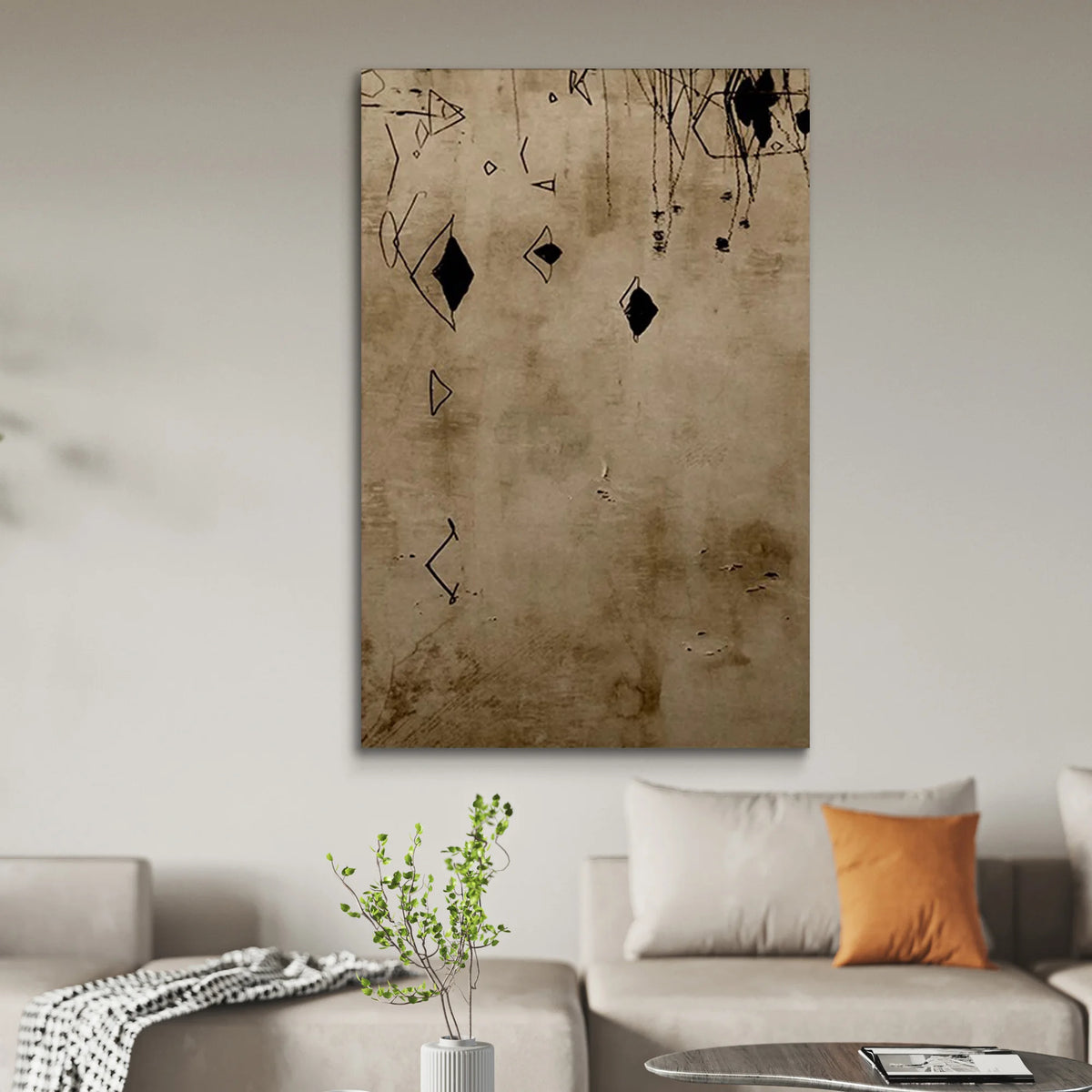 Atelier Abstract Canvas Art | Hand-Painted Textured Wall Painting