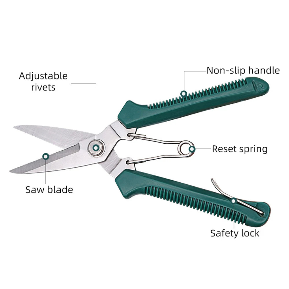 Snip Steel Secateurs | Straight-Head Garden Pruning Shears