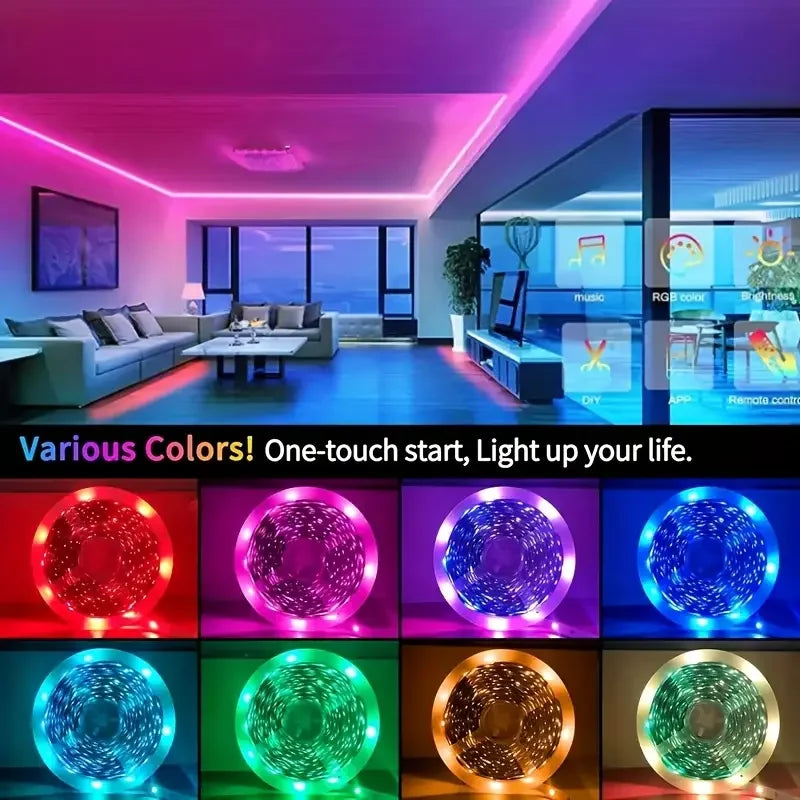 Lagoon RGB Strip Lights | App & Remote LED Tape, 1 to 40m