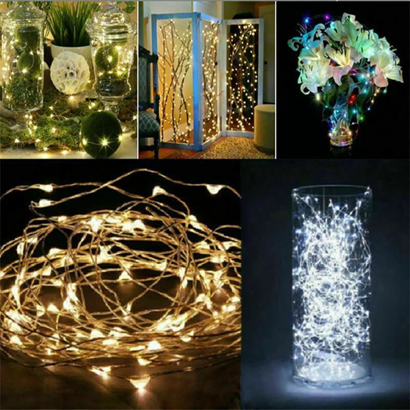 TwinkleWire Fairy Lights | Battery Copper String, 1 to 20m