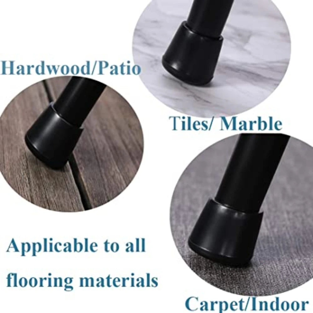 Silent Step Rubber Leg Plugs | Round Furniture Feet Caps