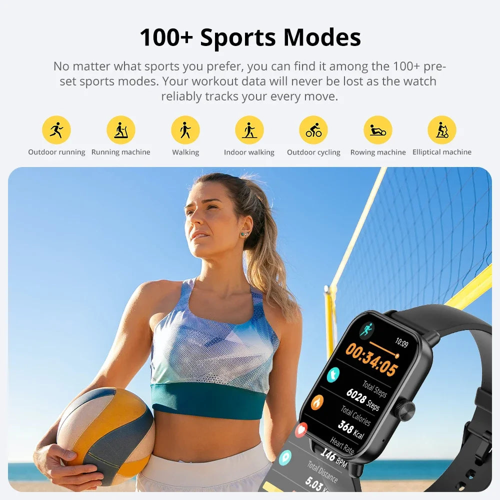 Kinetic Smart Watch | 1.9" Voice Calling Fitness Tracker