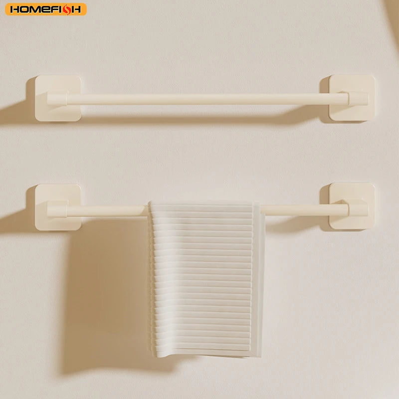 NoDrill Towel Rail | Punch-Free Wall Bar, 30 or 40cm