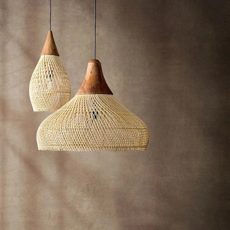 Nest Rattan Pendant Light | Handwoven Wicker Lamp Shade