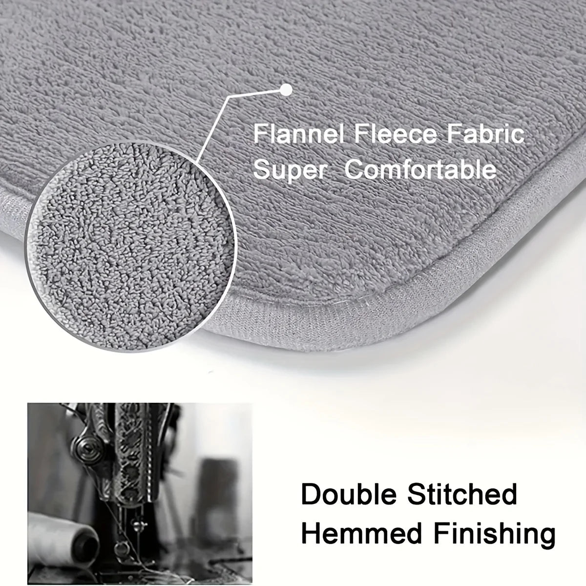 Burrow Critter Bath Mat | Absorbent Flannel Toilet Mat