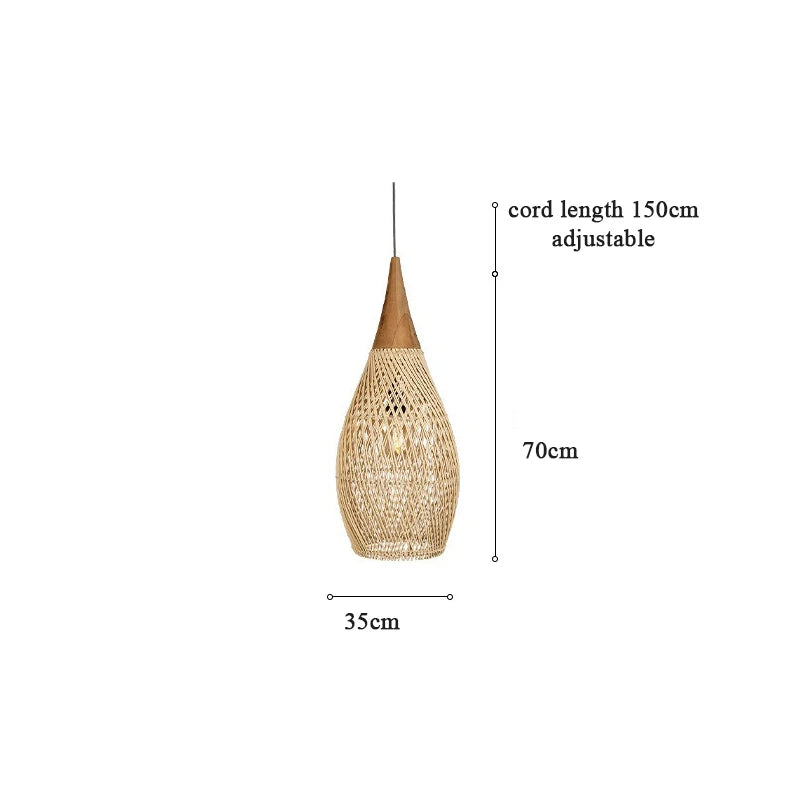 Nest Rattan Pendant Light | Handwoven Wicker Lamp Shade