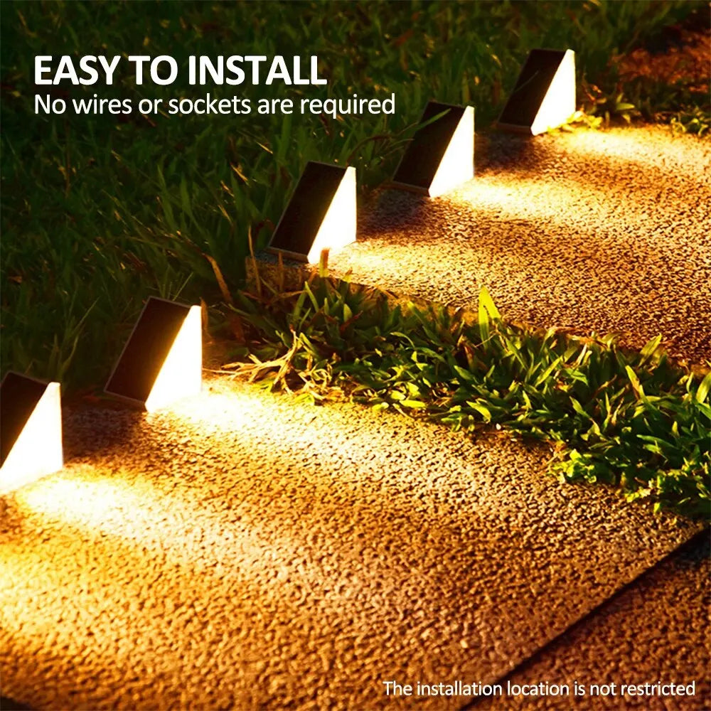Stepglow Solar Deck Lights | IP67 Triangle Step Lamps