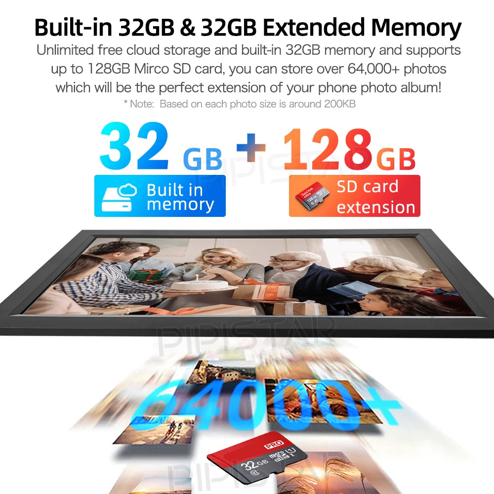 MemoryLane 15.6" WiFi Photo Frame | Full HD Touchscreen Picture Frame