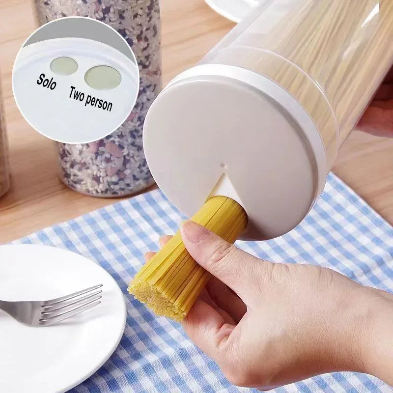 Wheatfield Noodle Canister | Sealed Divided Pantry Storage Box