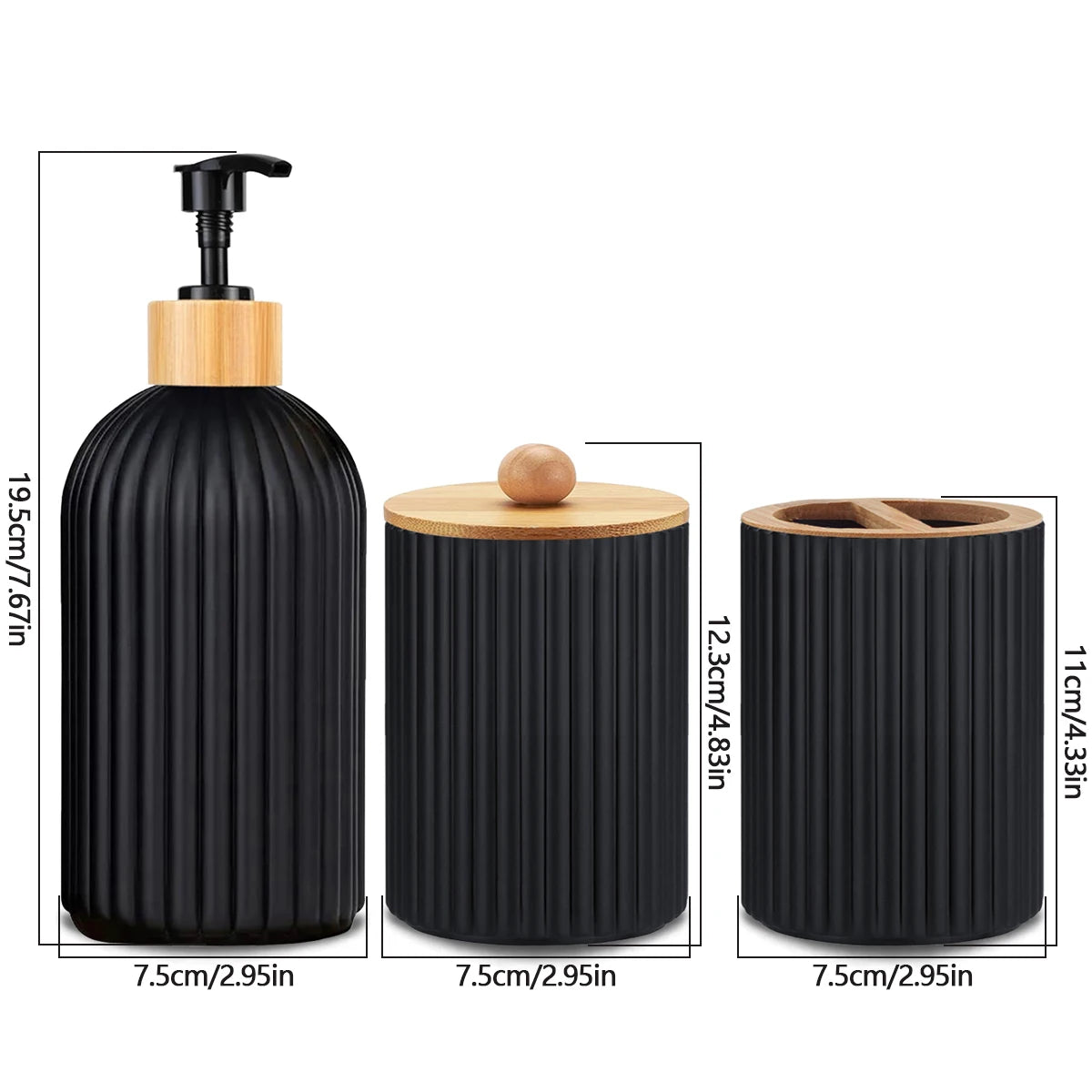 Clean Slate Vanity Set | Soap Dispenser & Bathroom Storage