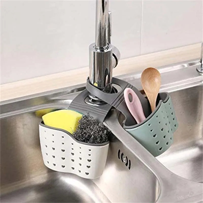 Drip Dry Tap Caddy | Hanging Sink Sponge Holder
