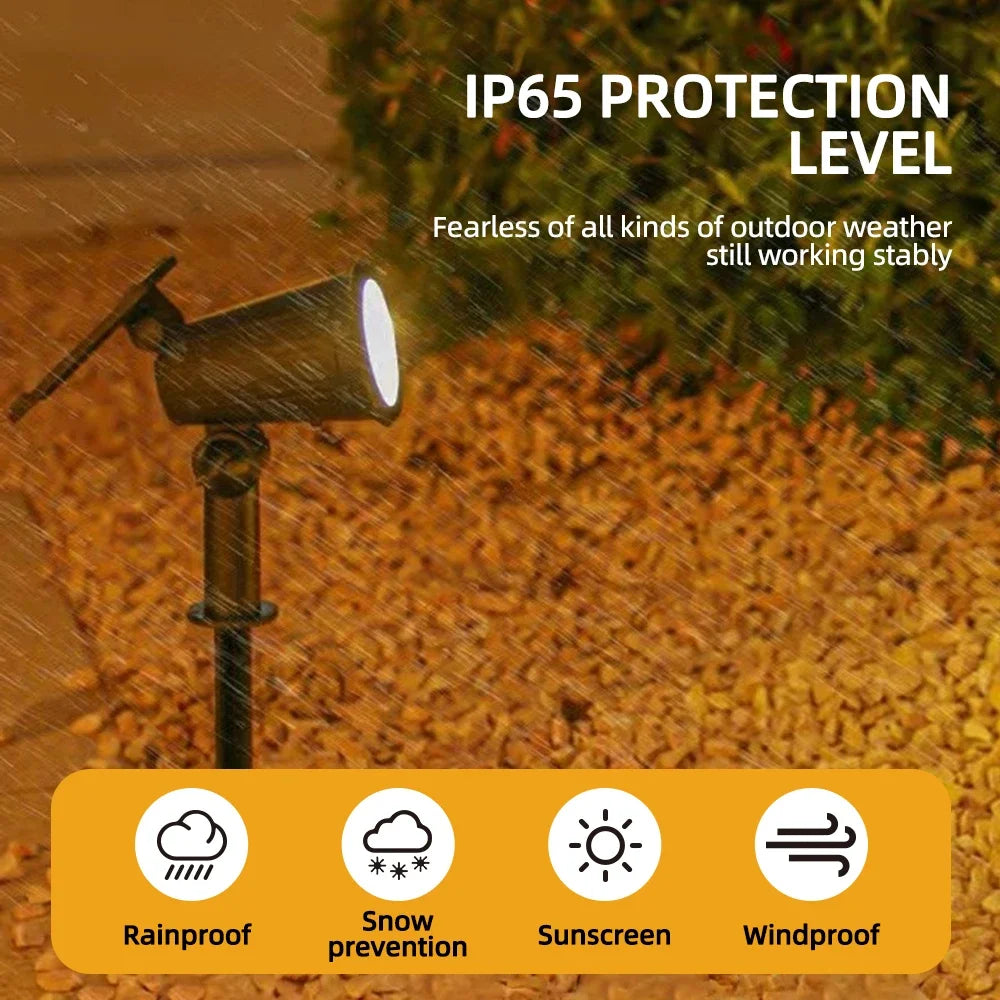Prism Solar Spotlights | 9 LED RGB Landscape Lights