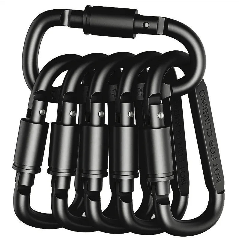 Trailclip Carabiner Set | Aluminium D-Ring Keychain Clips