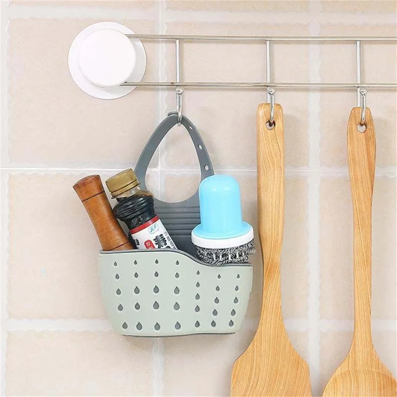 Drip Dry Tap Caddy | Hanging Sink Sponge Holder