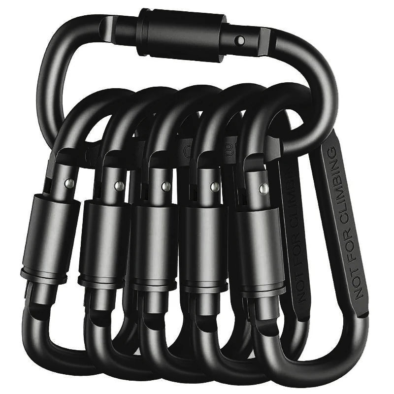 Trailclip Carabiner Set | Aluminium D-Ring Keychain Clips