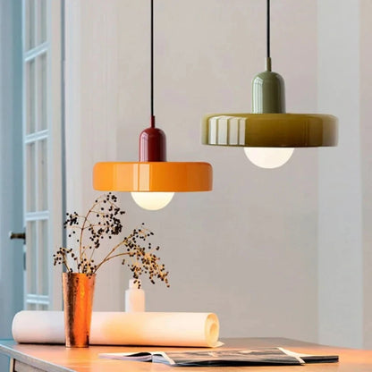 Bauhaus Glass Pendant | Nordic Retro Ceiling Light