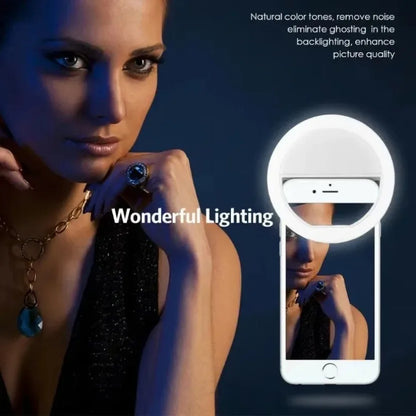 Halo Lens Clip Light | Rechargeable Phone Selfie Ring