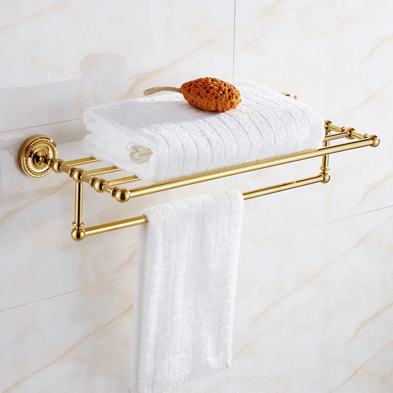 Regency Gold Bathroom Hardware | Polished Brass Towel Rails & Accessories