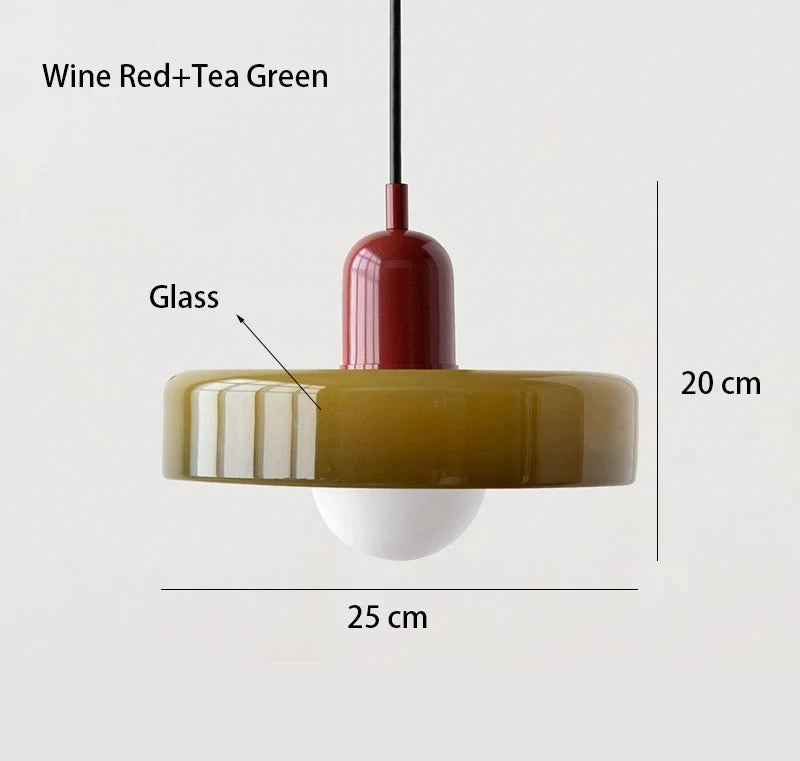Bauhaus Glass Pendant | Nordic Retro Ceiling Light