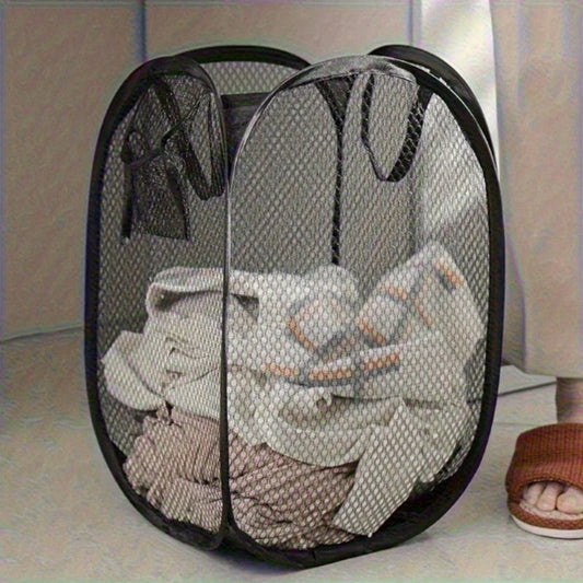 Breezeway Pop-Up Hamper | Collapsible Mesh Laundry Basket