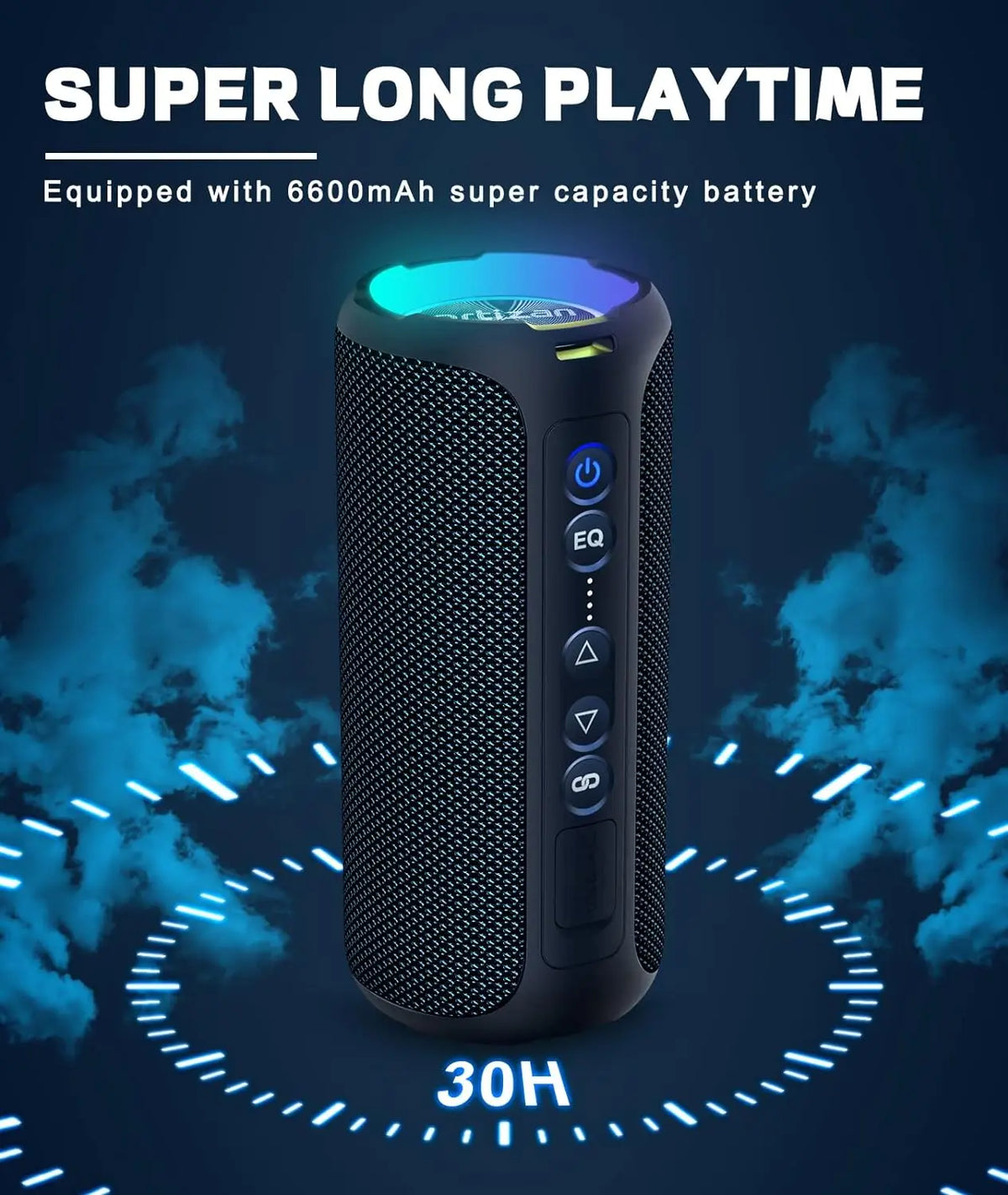 WaveBlast Speaker | 40W Waterproof Bluetooth 5.3, 30 Hrs