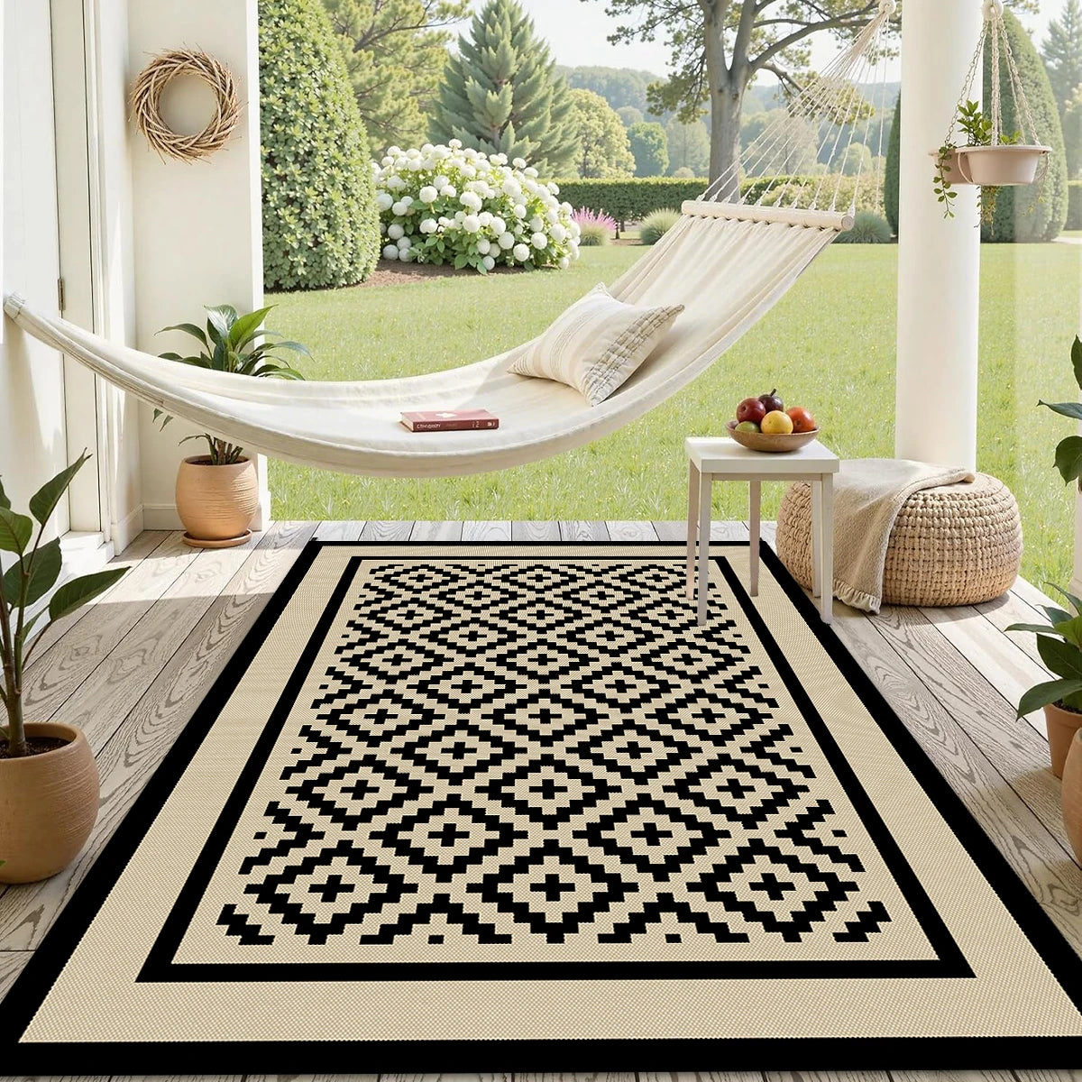 Terrace Reversible Outdoor Rug | Waterproof Patio Mat