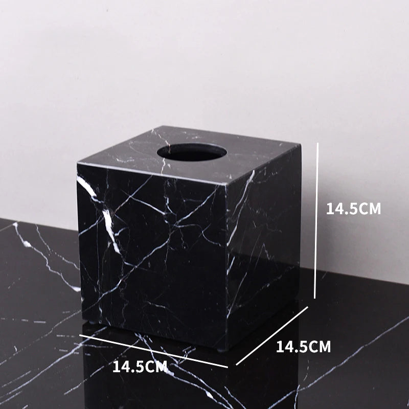 Nero Marble Bathroom Collection | Black Natural Marble Vanity Accessories