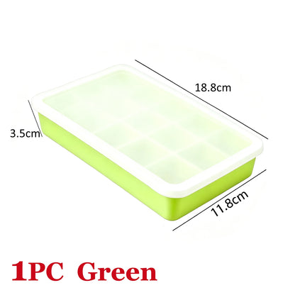 Polar Cube Ice Tray | 15-Cavity Silicone Mould with Lid