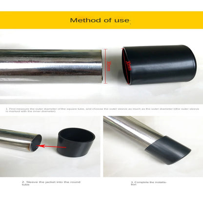 Silent Step Rubber Leg Plugs | Round Furniture Feet Caps