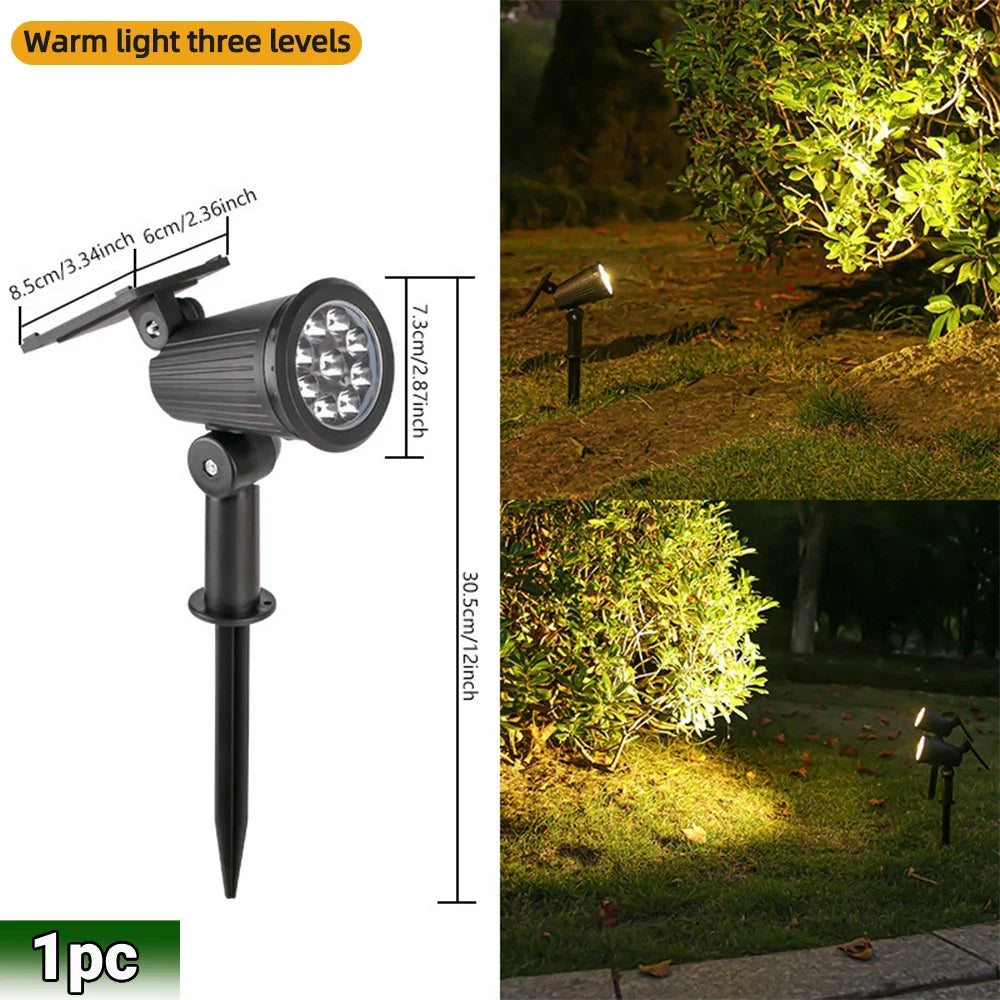 Prism Solar Spotlights | 9 LED RGB Landscape Lights