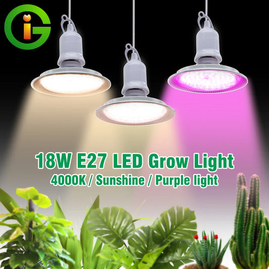 SunSprout Grow Bulb | 18W Full Spectrum E27 LED Plant Light