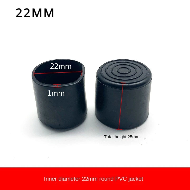 Silent Step Rubber Leg Plugs | Round Furniture Feet Caps