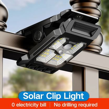 Solstice Solar Clip Lamp | Motion Sensor Garden Wall Light