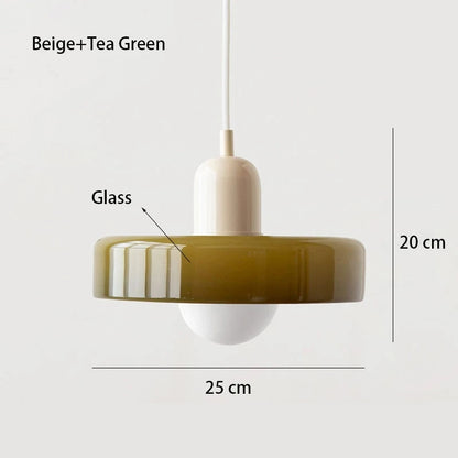 Bauhaus Glass Pendant | Nordic Retro Ceiling Light