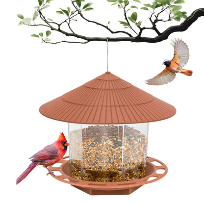 Gazebo Domed Bird Feeder | Hanging Multi-Port Seed House
