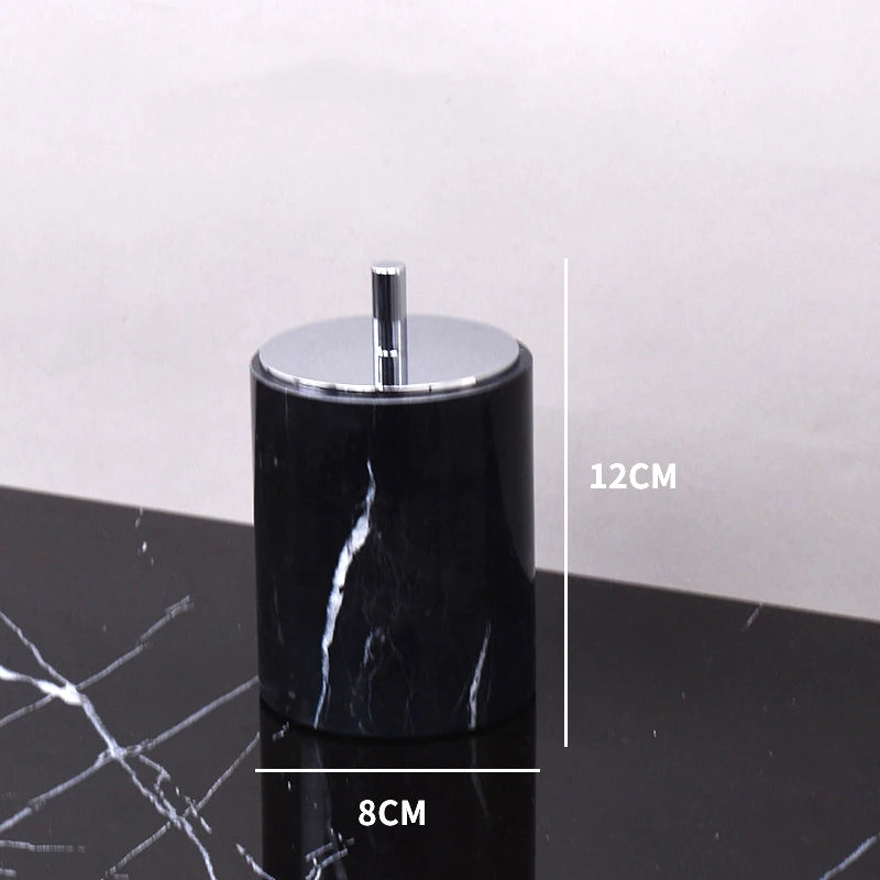 Nero Marble Bathroom Collection | Black Natural Marble Vanity Accessories