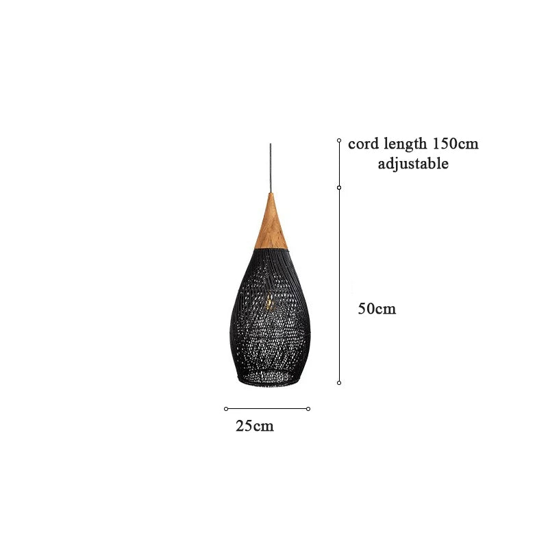 Nest Rattan Pendant Light | Handwoven Wicker Lamp Shade