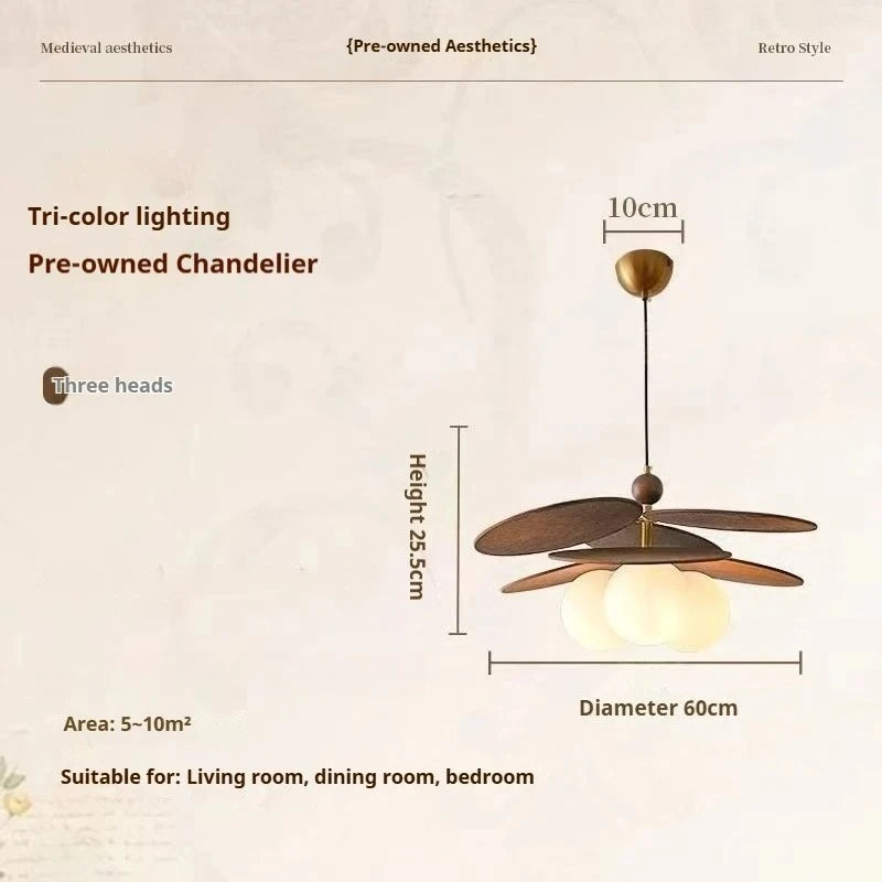 Petal Glass Pendant | Retro Flower Ceiling Light with Glass Globes