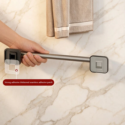 NoDrill Towel Rail | Punch-Free Wall Bar, 30 or 40cm