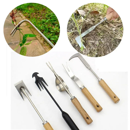 WeedOut Tool Set | Carbon Steel Sickle, Crack Weeder & Trowel