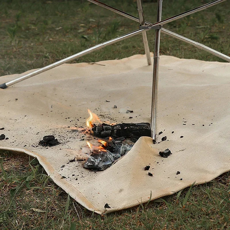 Ember Shield Fire Mat | Fireproof BBQ & Campfire Blanket